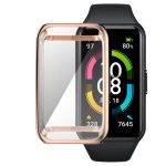 Για θήκη ρολογιού Huawei Band 7 Πλήρης κάλυψη με επιμετάλλωση TPU (Ροζ χρυσό) - Image 4