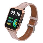 Για Xiaomi Mi Watch Lite / Redmi Watch Γνήσια δερμάτινη μεταλλική θήκη Ενσωματωμένη ζώνη ρολογιού (ανοιχτό ροζ) - Image 2