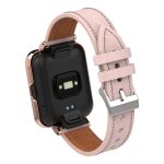 Για Xiaomi Mi Watch Lite / Redmi Watch Γνήσια δερμάτινη μεταλλική θήκη Ενσωματωμένη ζώνη ρολογιού (ανοιχτό ροζ) - Image 4
