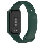 For Redmi Band 2 Solid Color Silicone Integrated Watch Band(Dark Green) - Image 3