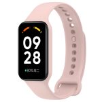 For Redmi Band 2 Solid Color Silicone Integrated Watch Band(Light Pink) - Image 2