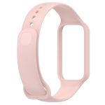 For Redmi Band 2 Solid Color Silicone Integrated Watch Band(Light Pink)
