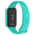 For Redmi Band 2 Solid Color Silicone Integrated Watch Band(Cyan) - Image 3