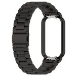 For Redmi Band 2 Three-bead Steel Watch Band(Black) - Image 2