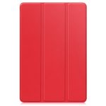 Για Xiaomi Redmi Pad SE Custer Pure Color Δερμάτινη θήκη για tablet (Κόκκινο) Pure Color 3-πτυχής θήκη - Image 3
