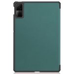 Για Xiaomi Redmi Pad SE Custer Pure Color 3-πτυχής δερμάτινη θήκη tablet (σκούρο πράσινο) - Image 2