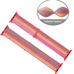 For Apple Watch Series 8&7 41mm / SE 2&6&SE&5&4 40mm / 3&2&1 38mm Nylon Loop Watch Band(Yellow Orange) - Image 3