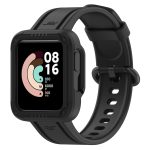 For Xiaomi Redmi Watch Silicone Solid Color Watch Band(Black)