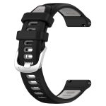 Για Amazfit GTS 4 22mm Cross Texture λουράκι  ρολογιού με πόρπη από σιλικόνη δύο χρωμάτων (Μαύρο+Γκρι) - Image 2
