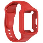 For Redmi Watch 3 Active Integrated Fully Enclosed Silicone Watch Band(Red) - Image 2