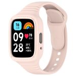 For Redmi Watch 3 Active Integrated Fully Enclosed Silicone Watch Band(Pink)