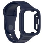 For Redmi Watch 3 Integrated Fully Enclosed Silicone Watch Band(Ink Blue) - Image 2