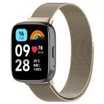 For Redmi Watch 3 Lite Milan Magnetic Steel Mesh Watch Band(Starlight Color)