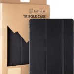 Tactical Tri Fold Flip Cover Δερματίνης Μαύρο (Galaxy Tab S7)