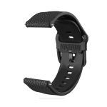 Για Huawei Watch GT 3 42mm / Watch GT 2 42mm TPU +Lychee Pattern Leather Band (Μαύρο)