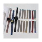 20mm Two Sections Milan Steel Watch Band(Black)