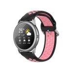 For Xiaomi Haylou Solar LS05 Two-tone Silicone Watch Band, Size: 22mm(Black Powder)