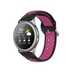 For Xiaomi Haylou Solar LS05 Two-tone Silicone Watch Band, Size: 22mm(Black Rose)