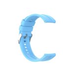 For Huawei Watch GT 2 42mm Silicone Watch Band with Silver Buckle(Sky Blue)