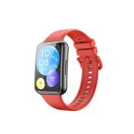 Για Huawei Watch Fit 2 Solid Color Silicone Watch Band (κόκκινο)