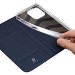 DUX DUCIS Skin Pro - Λεία δερμάτινη θήκη για Apple iPhone 15 μπλε - Image 2