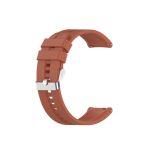 For Xiaomi Watch Color Sport Silicone Watch Band with Silver Steel Buckle(Orange)