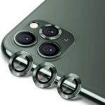 Για iPhone 11 Pro / 11 Pro Max ENKAY Hat-Prince 3 τεμ. Κράμα αλουμινίου + κάλυμμα φακού κάμερας από σκληρυμένο γυαλί Προστατευτικό πλήρους κάλυψης (Σκούρο πράσινο)