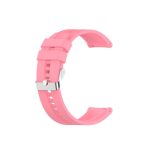 For Amazfit GTR 2e / GTR 2 22mm Silicone Watch Band with Silver Buckle(Pink)