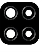 Samsung Τζαμάκι Κάμερας Μαύρο για Galaxy A12 - Image 2