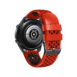 Silicone Breathable Λουράκι Dual Color 5 Holes για Xiaomi Amazfit Stratos/Stratos plus - Red / Black