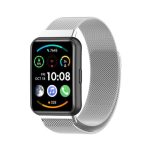 Για Huawei Watch Fit 2 Milan Μαγνητικό λουράκι από ανοξείδωτο χάλυβα (ασημί)