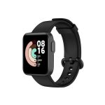 For Xiaomi Watch Mi Watch Lite / Redmi Watch Silicone Sports Watch Band(black)