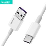 QIHANG USB 2.0 Cable USB-C male - USB-A male Λευκό 1.2m (QH-C57)