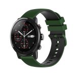 For Amazfit Stratos  Για το Amazfit GTR 3   Για το Amazfit GTR 3 Pro   Για το Amazfit GTR 2e   Για το Amazfit GTR 2   Για το Amazfit 3   Για Amazfit GTR 47 χλστ   Για το Amazfit Pace   Για το Amazfit Stratos22mm Checkered Two-Color Silicone Watch Band(Amy