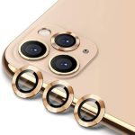 Για iPhone 11 Pro / 11 Pro Max ENKAY Hat-Prince 3 τεμ. κράμα αλουμινίου + κάλυμμα φακού κάμερας από σκληρυμένο γυαλί Προστατευτικό πλήρους κάλυψης (χρυσό)
