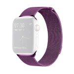 Μιλανέζικο βρόχο μαγνητικό λουράκι ρολογιού από ανοξείδωτο χάλυβα για Apple Watch Ultra 49mm / Σειρά 8&7 45mm / SE 2&6&SE&5&4 44mm / 3&2&1 42mm (Μωβ)