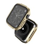 Plating PC Frame Watch Case with Tempered Film For Apple Watch Series 6 & SE & 5 & 4 44mm(Gold) - Image 2