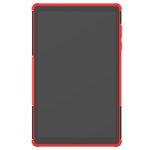 For Lenovo Tab M10 HD Gen 2 (TB-X306F) Tire Texture TPU+PC Shockproof Case with Holder(Red) - Image 4