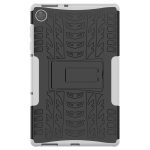 For Lenovo Tab M10 HD Gen 2 (TB-X306F) Tire Texture TPU+PC Shockproof Case with Holder(White) - Image 4