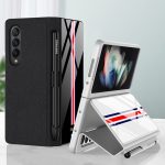 Για Samsung Galaxy Z Fold3 5G GKK Flip Tempered Glass θήκη τηλεφώνου με υποδοχή στυλό (Μαύρη) - Image 2