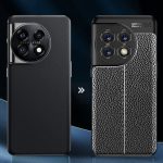 Για OnePlus 11 5G Litchi Texture Αντικραδασμική θήκη τηλεφώνου TPU (Μαύρη) - Image 3