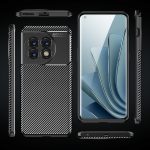 Για OnePlus 11 5G Carbon Fiber Texture Αντικραδασμική θήκη τηλεφώνου TPU (Μαύρη)