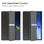 Για Lenovo Tab M10 3rd Gen Custer Pure Color Τρισπτυχωμένη Έξυπνη δερμάτινη θήκη tablet (Μαύρη) - Image 2