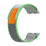 Διπλό έγχρωμο Nylon Hook and Loop Fastener Band Watch for Apple Watch Series 8&7 45mm / SE 2&6&SE&5&4 44mm / 3&2&1 42mm - Image 2