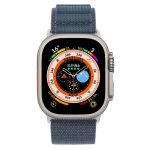 Nylon Loop Watch Band For Apple Watch Ultra 49mm / Series 8&7 45mm / SE 2&6&SE&5&4 44mm / 3&2&1 42mm (Grey) - Image 3