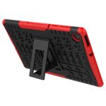 Για  Lenovo Tab M10 Plus TB-X606F Αντικραδασμική θήκη TPU+PC με θήκη (κόκκινη) - Image 2