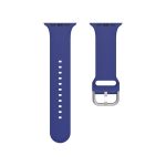Silicone Solid Color Watch Band For Apple Watch Series 6&SE&5&4 44mm (ΜΠΛΕ)
