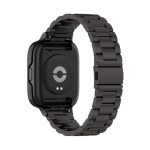 For Redmi Watch 3 Active 2 in 1 Three-bead Metal Watch Band with Watch Frame(Black)