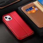 DUX DUCIS Hivo - Δερμάτινη θήκη πορτοφολιού για Apple iPhone 15 (ΚΟΚΚΙΝΟ) - Image 2