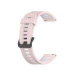 Για Huawei Watch GT 3 42mm 20mm λουράκι ρολογιού σιλικόνης δύο χρωμάτων (ροζ άμμου)